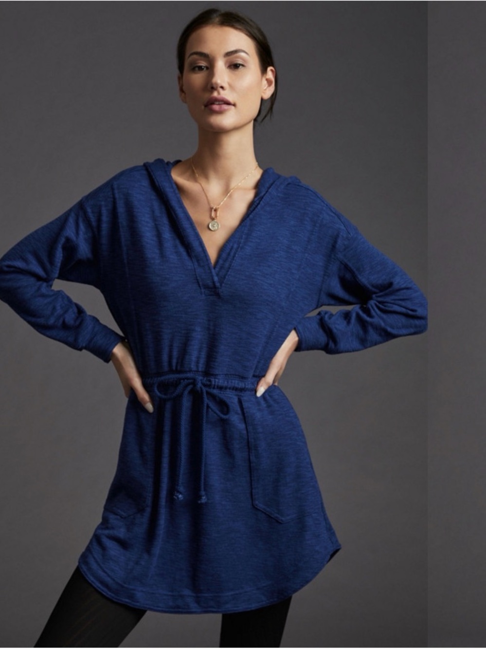 Daily Practice by Anthropologie Hooded Mini Dress Size Large
